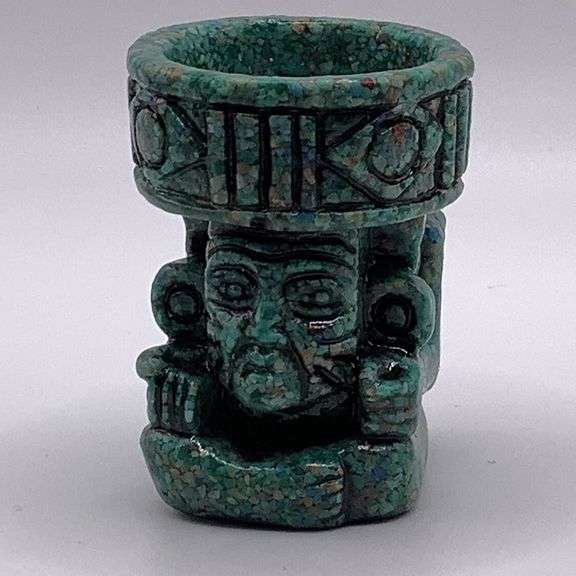 Malachite Huehueteotl Fire God
