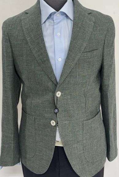 Stylish Modern Fit Silk, Wool, and Cotton Blend Sport Coat, By Galante