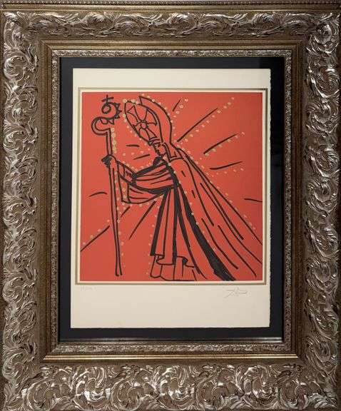 Exclusive Salvador Dali Signed Lithograph from The Twelve Apostles suite, 1978