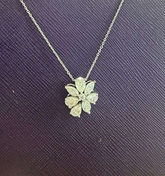 Sterling silver and Moissanite pendant