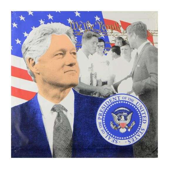 "Bill Clinton, We the People" by Steve Kaufman (1960-2010)