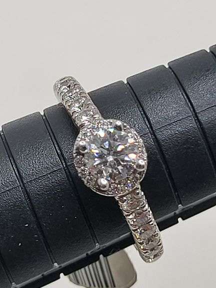 14k white gold Engagement Ring