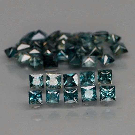 Amazing cuts, color and clarity in this 4.09ct Sapphire set! Heated only!