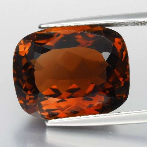 Deep coffee red! 12.07ct Imperial Topaz from Brazil!