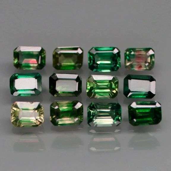 Heated only! 3.55ct blue green Sapphire set from Australia!