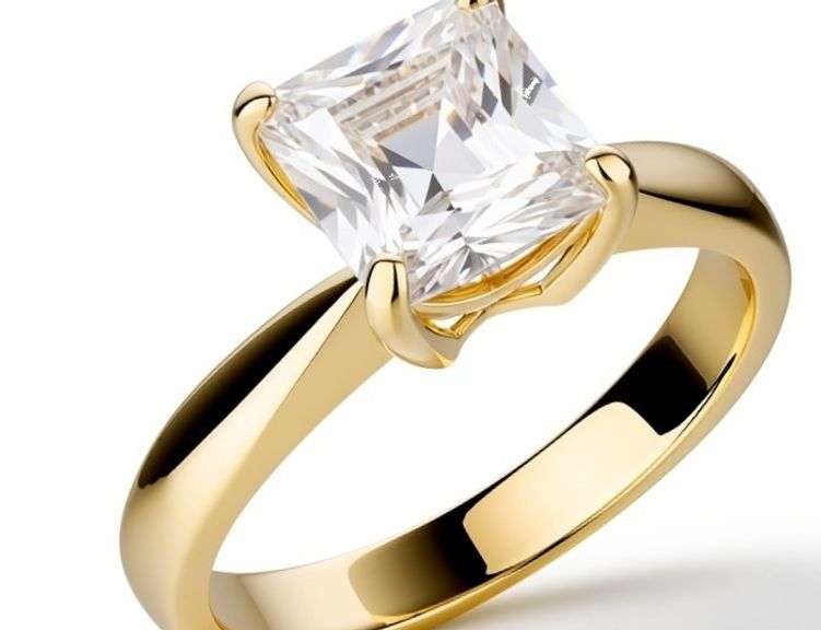 CERTIFIED BRAND NEW Solitaire Radiant Cut Diamond Ladies Engagement Ring 14K Yellow Gold 4.00 Carat