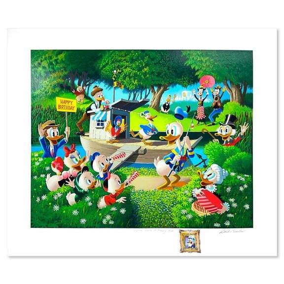 "Surprise Party at Memory Pond" by Carl Barks (1901-2000)