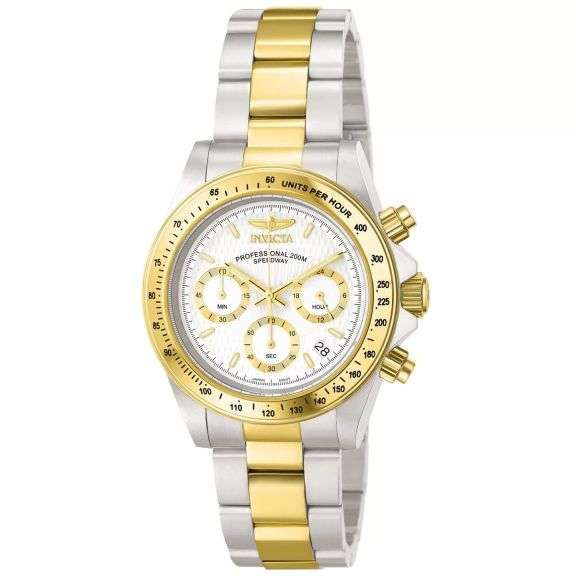 Invicta Men's Speedway Quartz Chronograph White Dial Watch