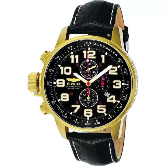 Invicta Men's I-Force Quartz Chronograph Black Dial Watch