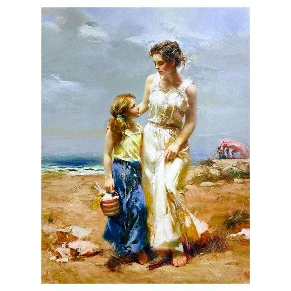 "By the Sea" by Pino (1939-2010)
