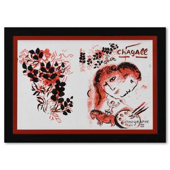 "Lithographe III" by Marc Chagall (1887-1985)
