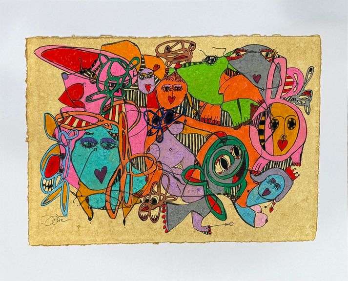 Original Italian painting " Parade " by Leonardo Lanzolla Leonardo Lanzolla  Parade