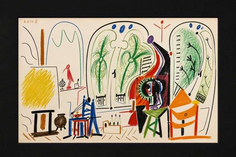 Rare Pablo Picasso Lithograph from Carnet de la Californie
