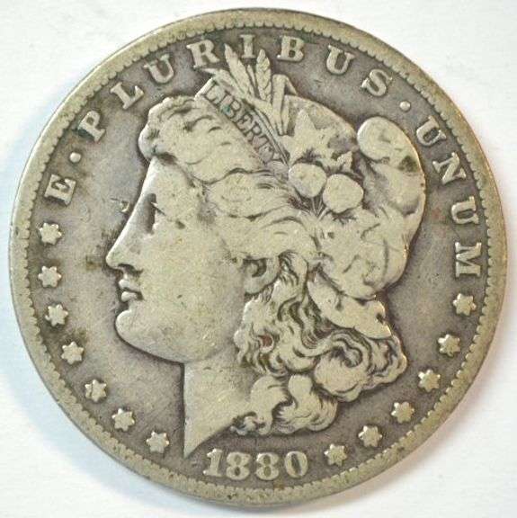 Scarce key date 1880-CC Morgan Silver Dollar