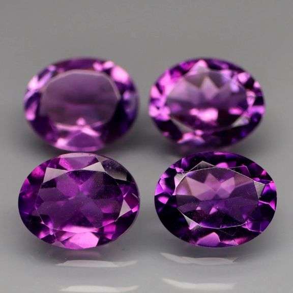 Glittering 8.32ct oval cut Bolivian Amethyst set