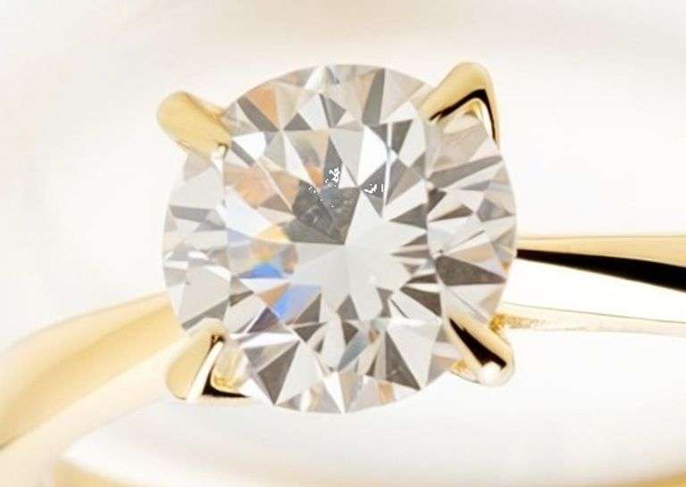 CERTIFIED BRAND NEW 14K Yellow Gold Ladies Solitaire Engagement Ring 5.00 Carat Round Brilliant Cut 