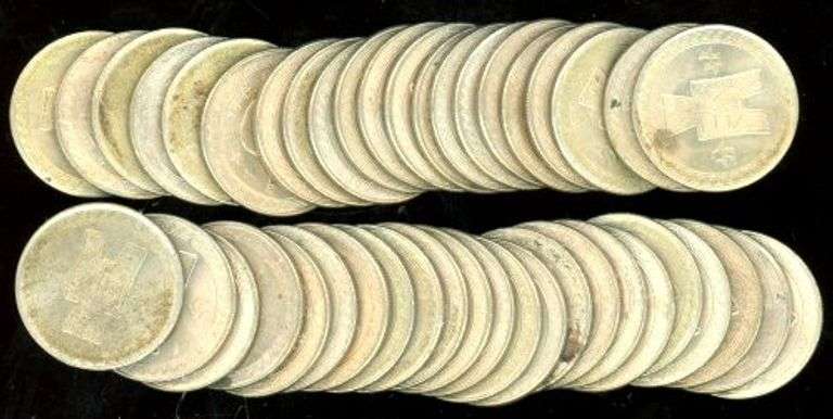 45 Republic of China 20 Fen Coins from 1942