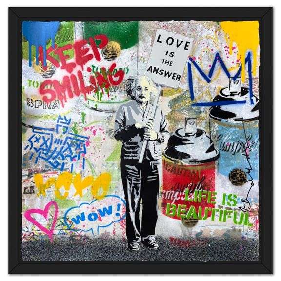 "Einstein" by Mr Brainwash
