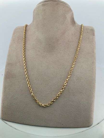 14K YELLOW GOLD ROPE CHAIN
