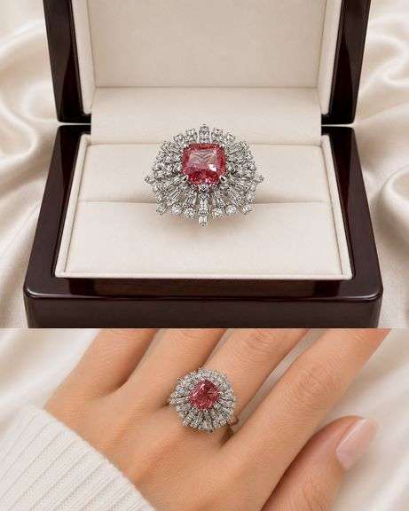 Remarkable Platinum 3.02 Carat Certified Lab Diamond Ring