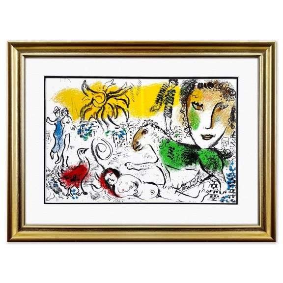 "Homecoming (The Green Horse)" by Marc Chagall (1887-1985)