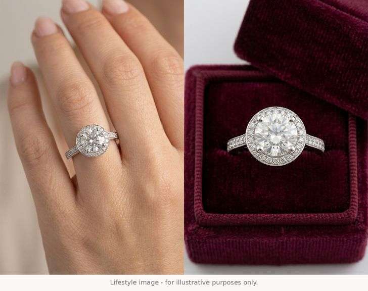 Certified 3.42 CTTW F/I2 Natural Diamond Ring