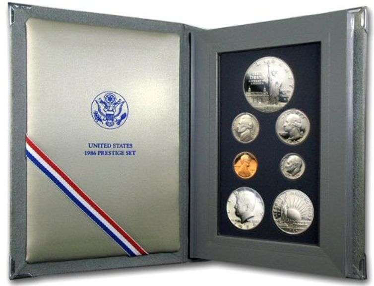 1986 Prestige US Proof Set in Original Box w/CoA