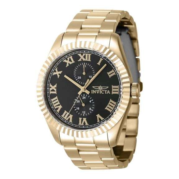 Invicta Men's Specialty Quartz Multifunction Black Dial Watch