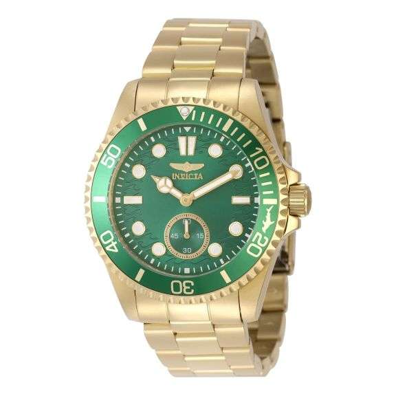 Invicta Men's Pro Diver Quartz VD78 Green Dial Watch