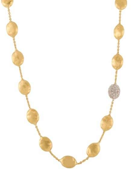 Marco Bicego Siviglia 0.87ctw Diamond Station Necklace in 18K