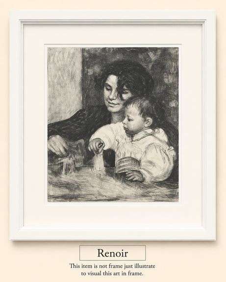 Pierre-Auguste Renoir – 1919 Heliogravure on Vélin d’Arches Paper, Published by Ambroise Vollard, Pa