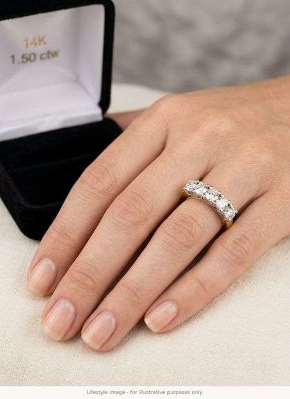 CERTIFIED 14K GOLD DIAMOND BAND