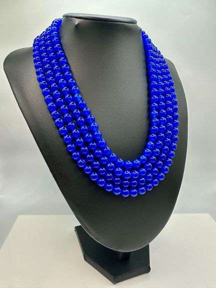 Beautiful Huge 868 Cttw Natural Mined From The Earth Blue Sapphire Necklace