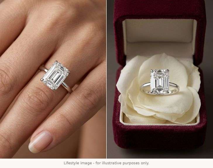 I.G.I CERTIFIED BRAND NEW 5.00 CARAT DIAMOND ENGAGEMENT RING
