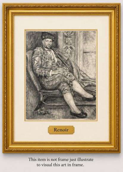 Collectible 1919 Pierre-Auguste Renoir Heliogravure – Vélin d’Arches Paper, Ambroise Vollard Edition