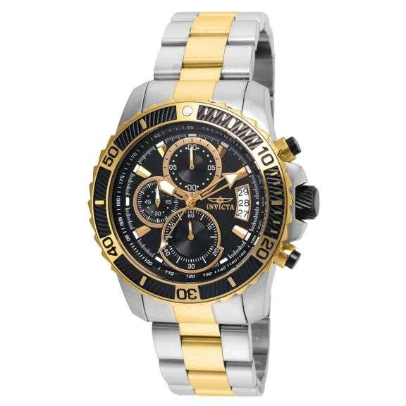 Invicta Men's Pro Diver Quartz Multifunction Black Dial Watch