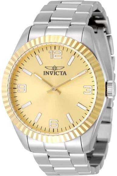 Invicta Men's Specialty Quartz PC20S Gold Dial Watch