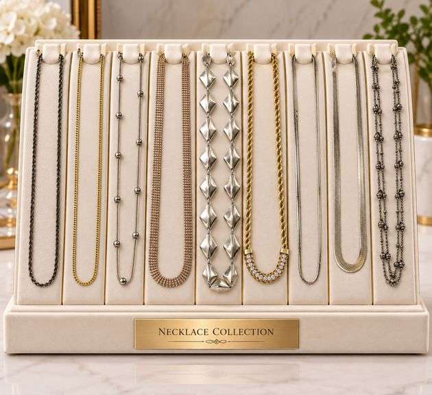 Group lot of 9 Vintage 925 sterling silver chains