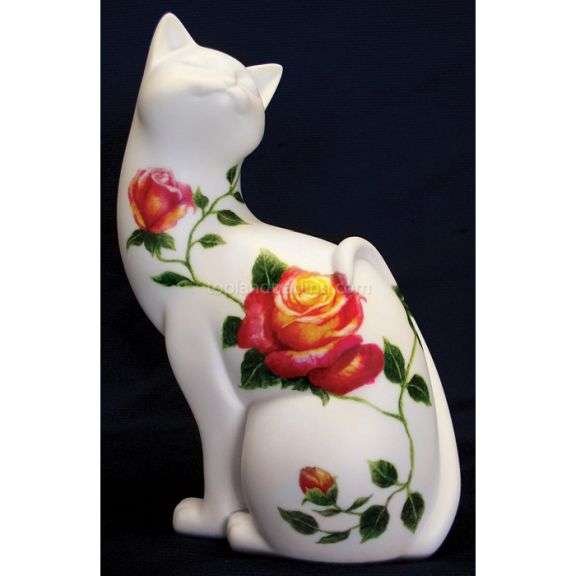 Cats in the Garden-Rose Statue