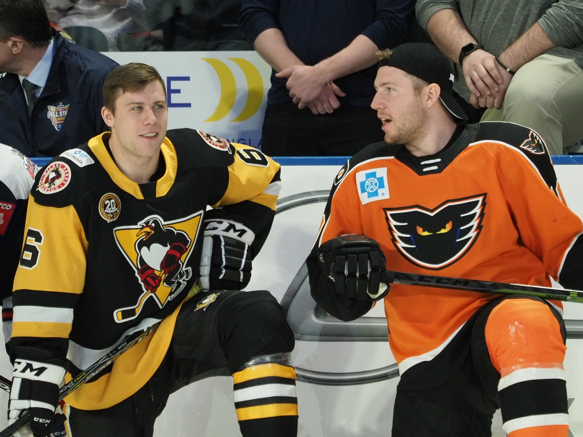 Wilkes-Barre/Scranton Penguins defenseman Ethan Prow and Lehigh Valley Phantoms forward Greg Carey were AHL All-Stars in 2018