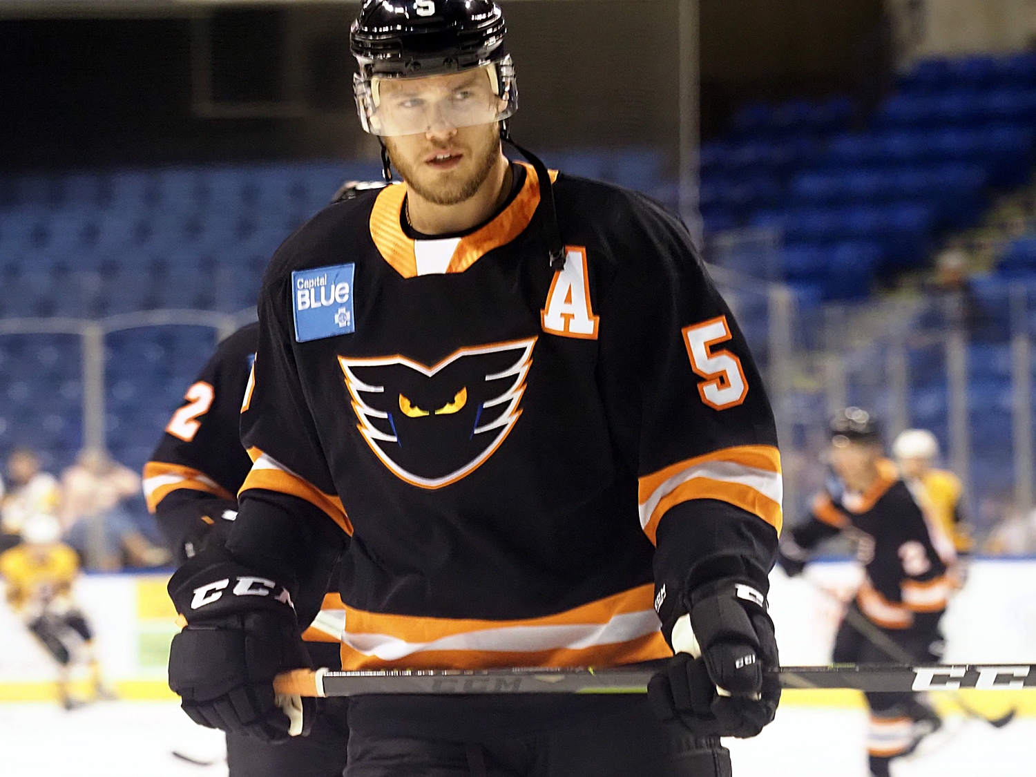 Lehigh Valley Phantoms defenseman Tyler Wotherspoon faced off against his brother Parker Wotherspoon, a defender for the Brid