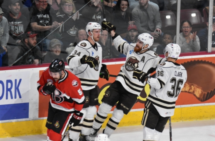 The Hershey Bears finished the week with a win after tough losses on Wednesday and Saturday night.