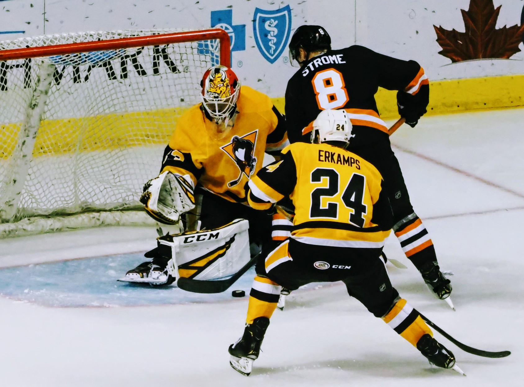 Matthew Strome tallied a second period power play goal to extend Lehigh Valley's lead over Wilkes-Barre/Scranton.