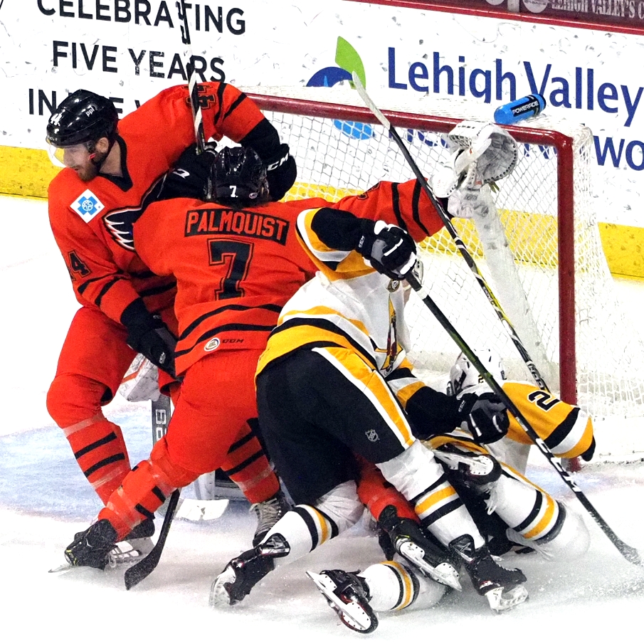 The Phantoms and Penguins clash Wednesday night at PPL Center