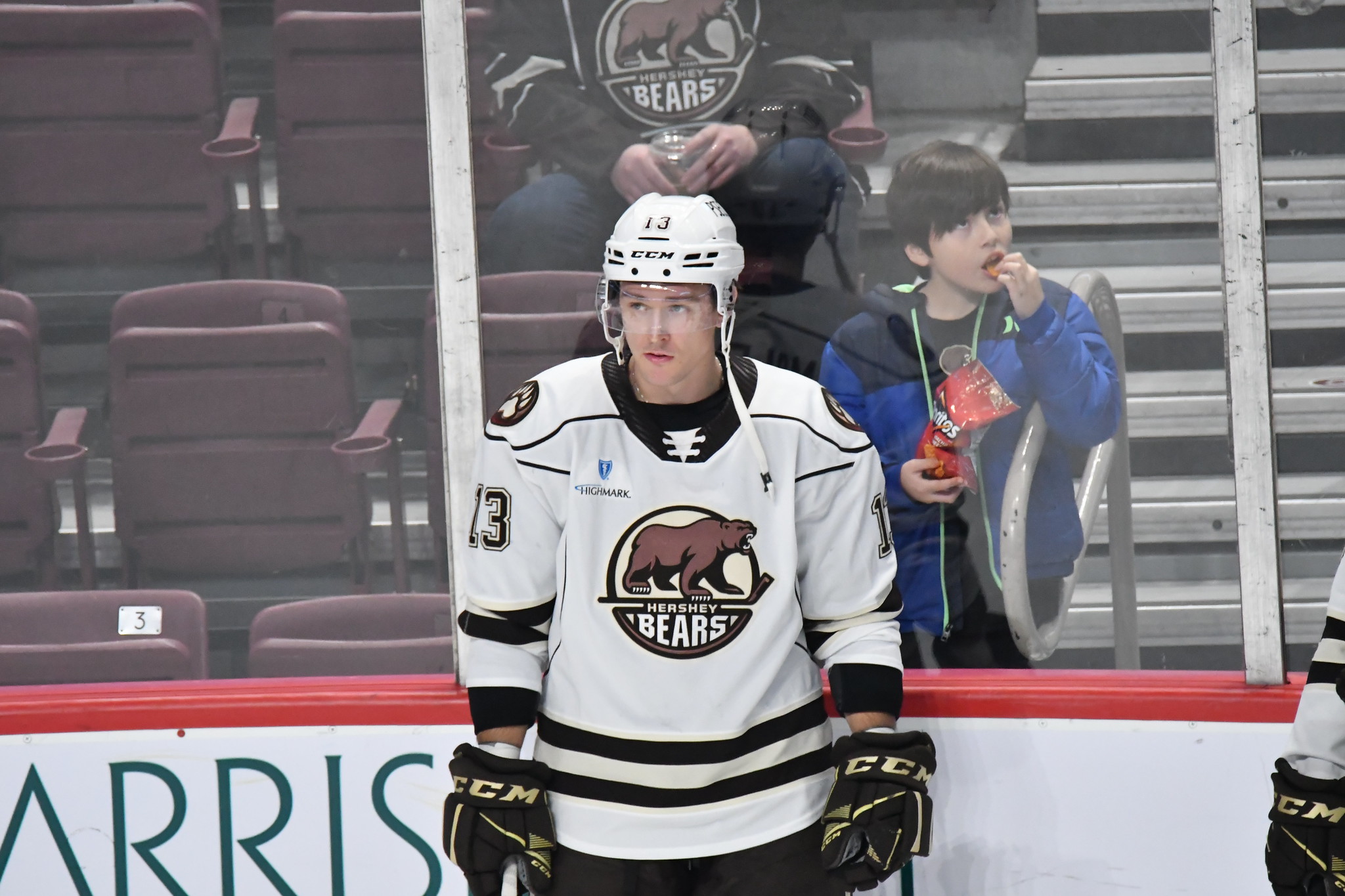 Forward Beck Malenstyn returned to game action with the Hershey Bears following surgery on a finger resulting from blocking a