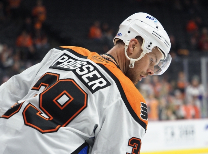 Co-captain Nate Prosser is a big part of the Phantoms' veteran core tasked with helping the younger players acclimate to the