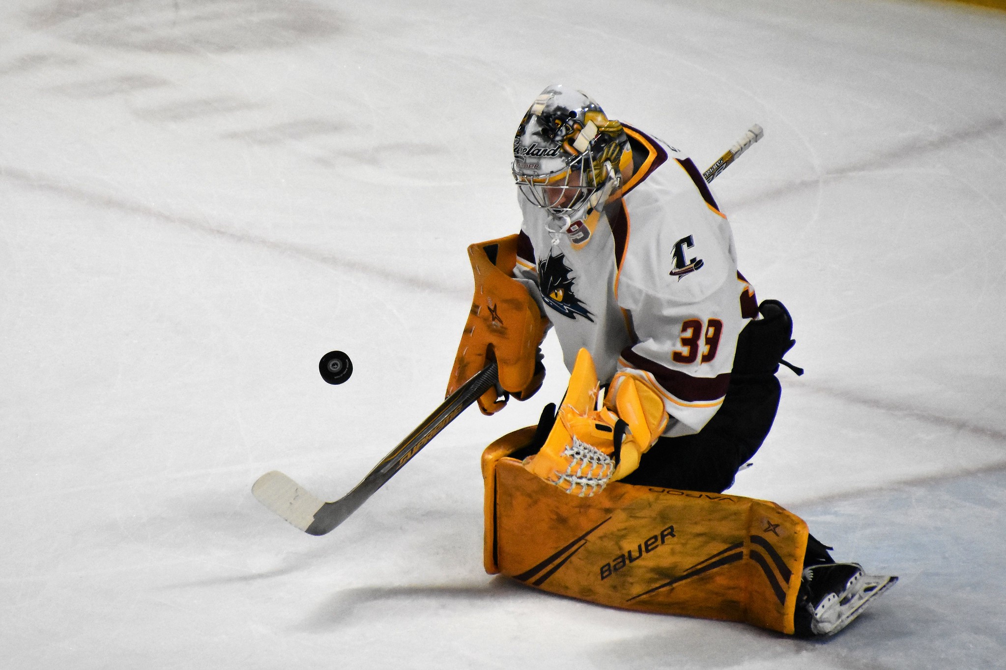 Brad Thiessen got the start in net Sunday afternoon for Cleveland.