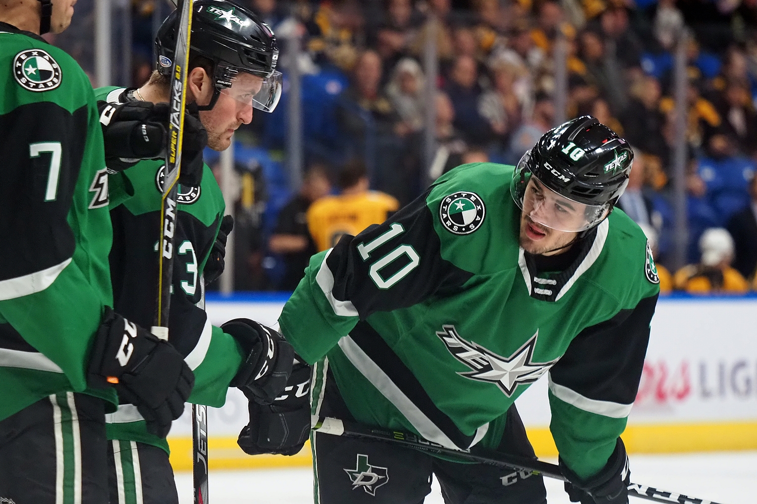 Stars prospect Nicholas Caamano aims for a return to the NHL.