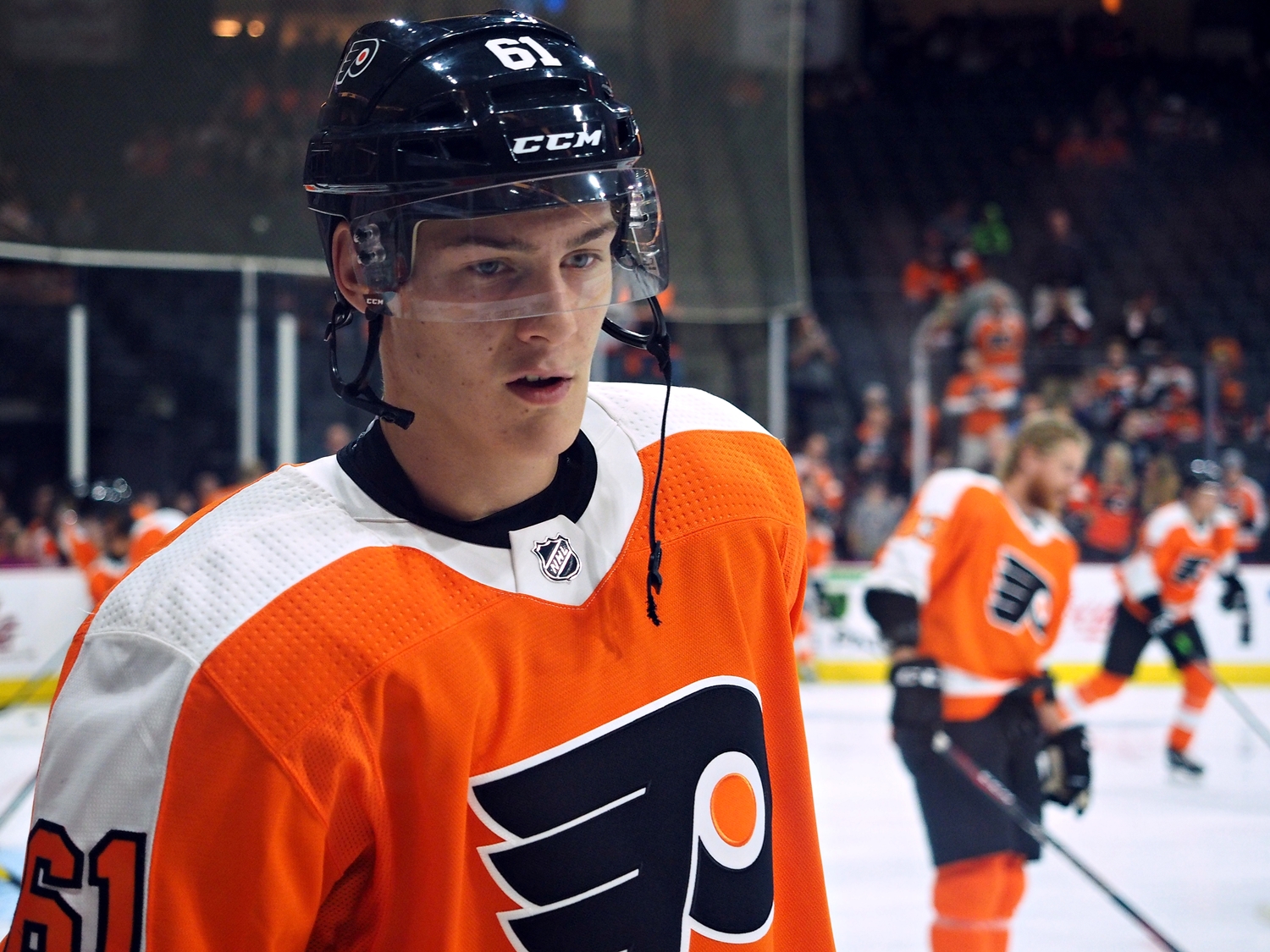 Phil Myers didn't make the Flyers' roster out of training camp, but it doesn't mean he's that far off from being an NHL regul