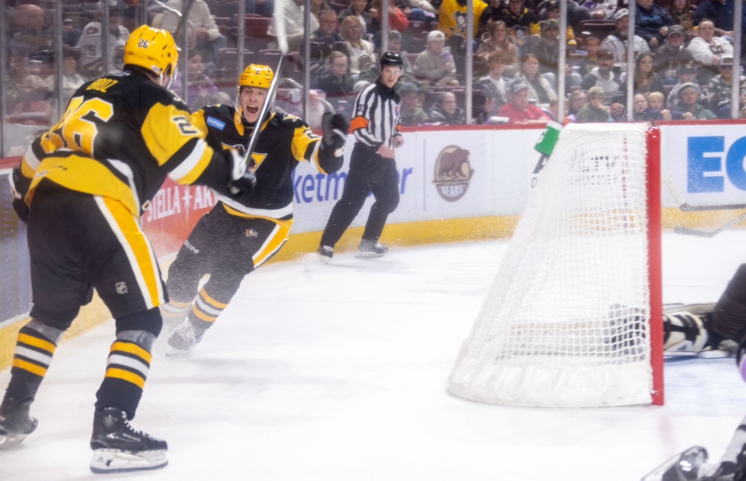 Game Story: W-B/Scranton - 5 at Hershey - 4 (11/30/24)